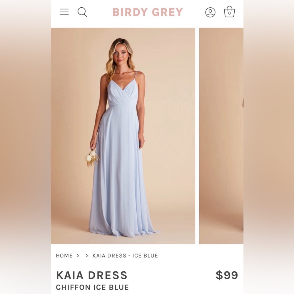 blue birdy grey bridesmaid dress. Size small. Brand new with tags